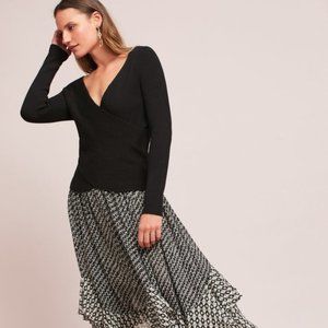 Anthropologie Moth Glyn Reversible Wrap Sweater